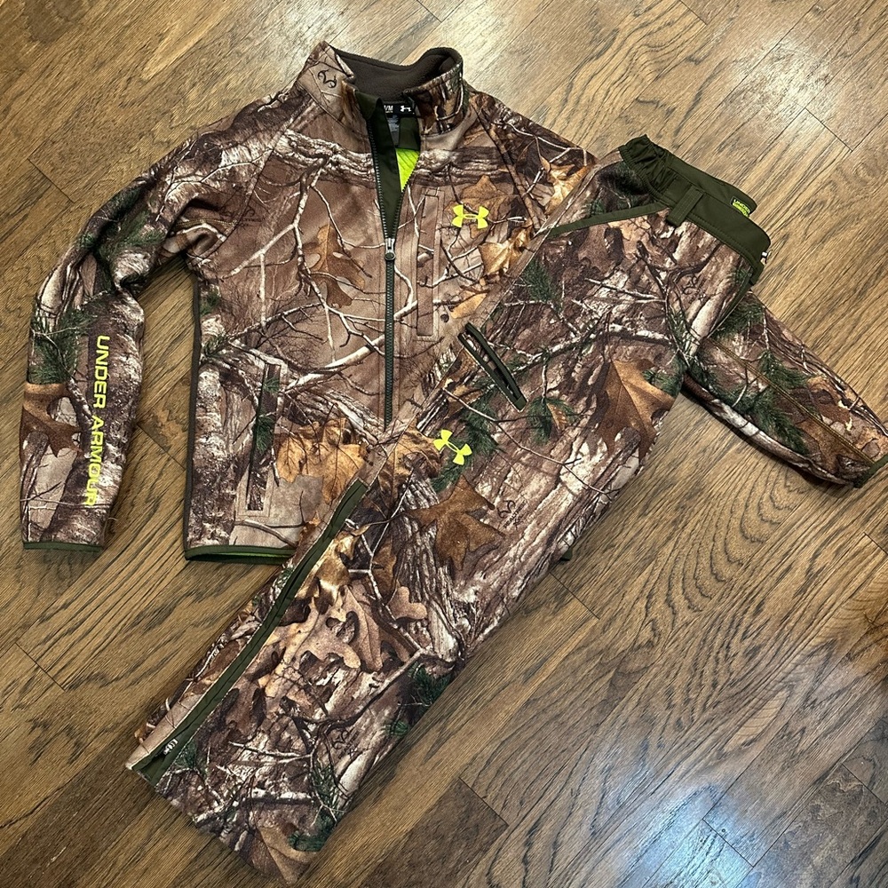 Under Armour Kids Camo Jacket and Pants Set